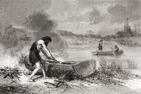 The first navigators during the Neolithic Age aka New Stone Age or Age of the Polished Stone.