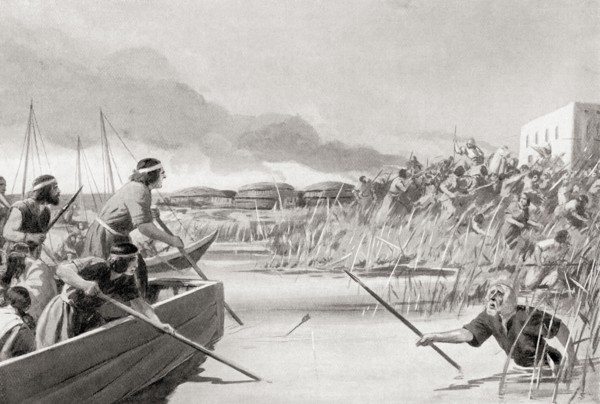 The conquest of the Sealand, Babylonia.