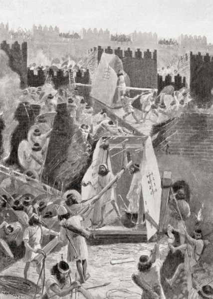 The Persians storming the Citadel of Babylon in 539BC.