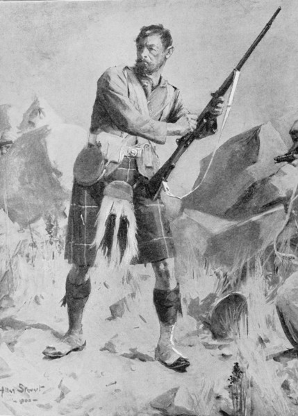 A Gordon Highlander soldier.