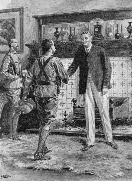 Mr Rhodes receiving General French.