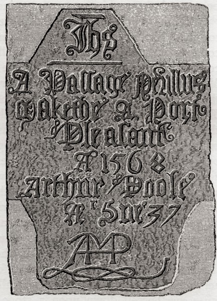 Ancient inscription in the Beauchamp Tower.