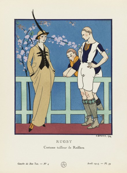 Rugby. Costume tailleur de Redfern.