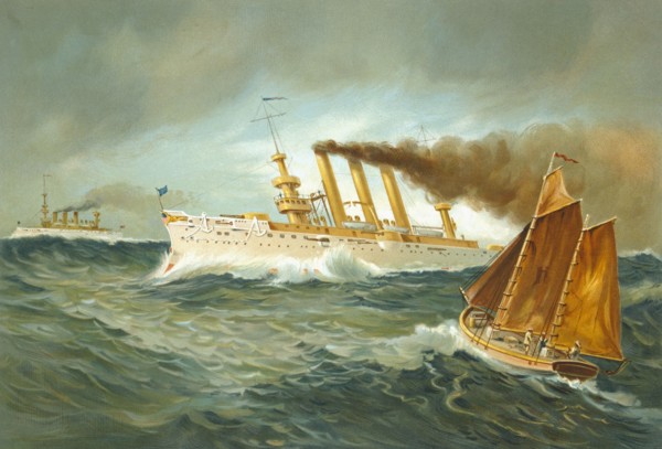 Artist's impression of USS Brooklyn.