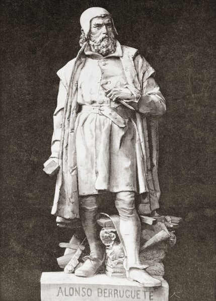 Sculpture of Alonso Gonzalez de Berruguete.