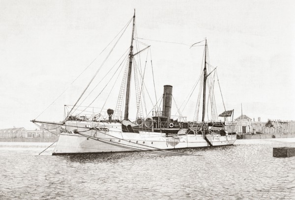 The torpedo boat New Spain.