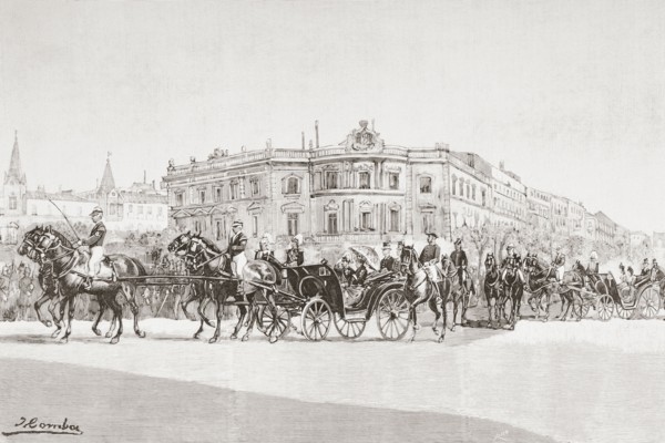 King Luis I of Portugal and his wife Maria Pia of Savoy.