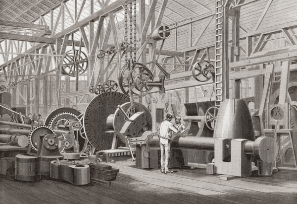 Penn's marine engine factory.