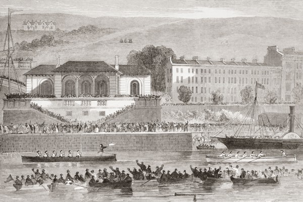 Naval boat race.