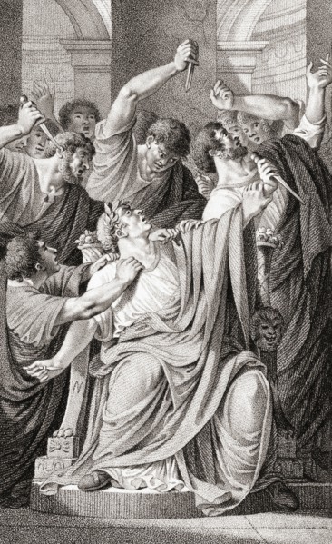 The death of Julius Caesar.