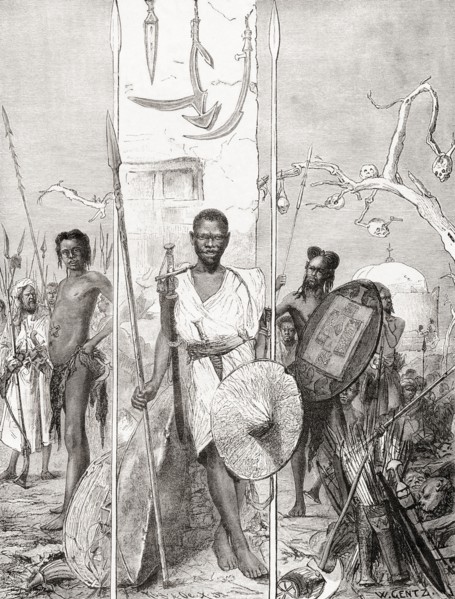 Mahdi warriors with their weapons.