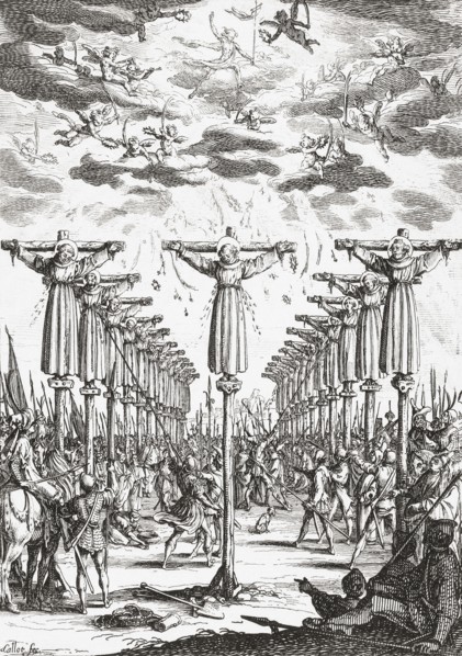 Christian martyrs in Japan.