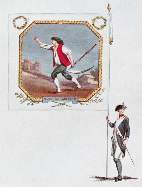 Battalion flag of the Parisien National Guard.