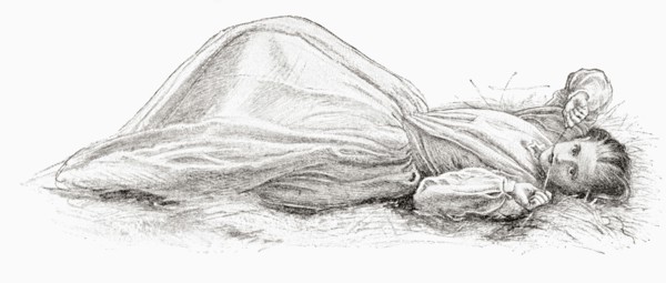 Study for the painting Apple Blossoms also known as Spring.
