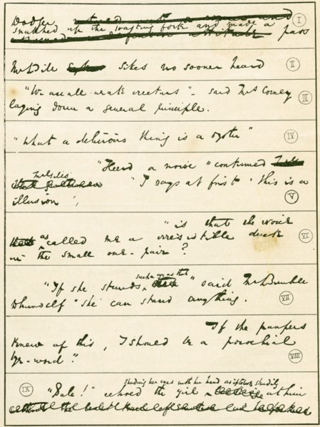 From the manuscript of Oliver Twist by Charles Dickens.