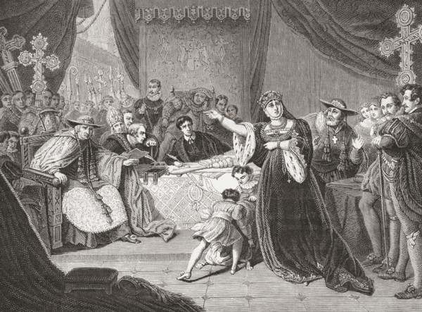 The Court for the Trial of Queen Katharine.