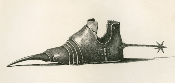 A sabaton or solleret.