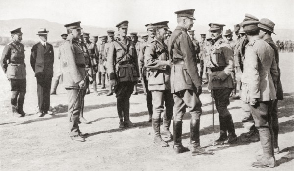 Lord Kitchener's visit to Gallipoli.