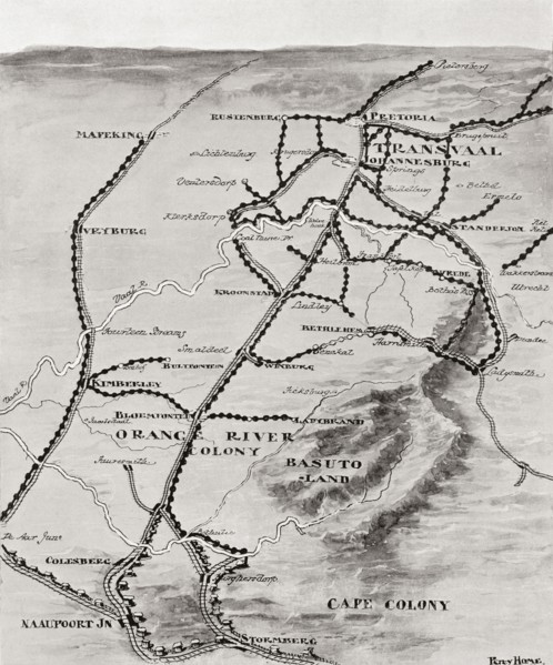 Lord Kitchener's Blockhouse System in South Africa.