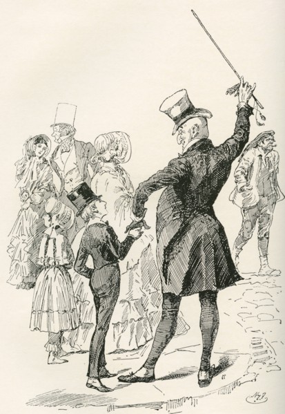 Mr. Micawber Takes David Home.