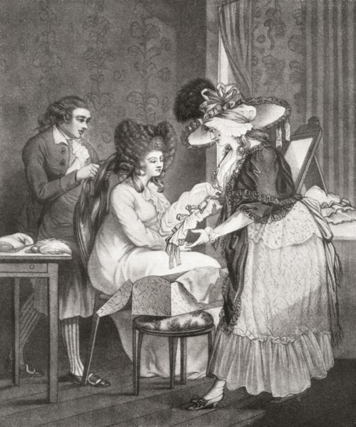 18th Century Lady At Her Morning Toilette.