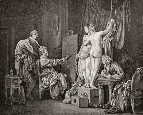 The painter and his two models.