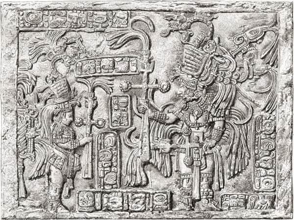 Decorative Lintel from the ancient Mayan city of Yaxchilan.