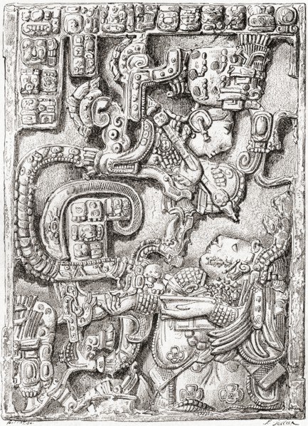 Lintel 25 of Yaxchilan Structure 23.