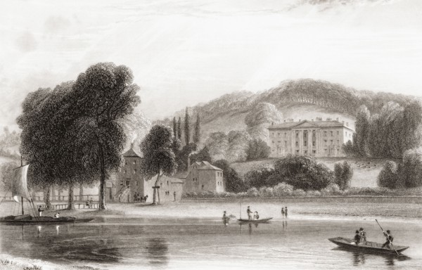 19th century view of Beaumont Lodge.