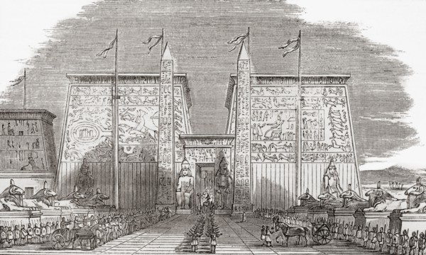 The Propylon or Gate of the Temple of Luxor.