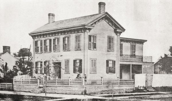 Abraham Lincolns' family home in Springfield.