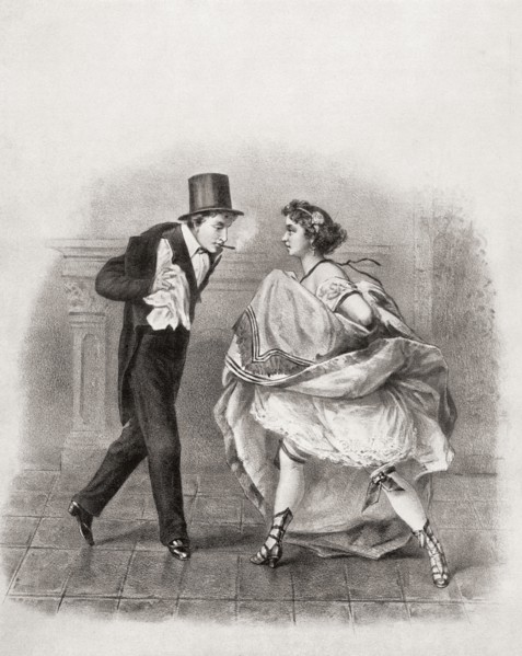 Cancan dancer.