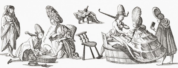 Bloodletting in the 18th century.