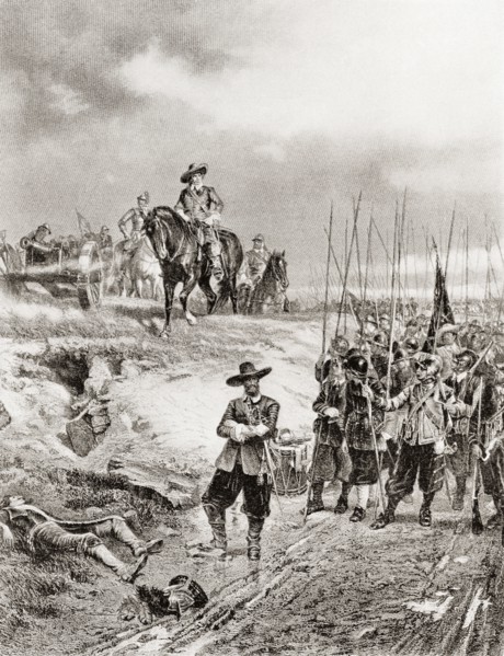 Oliver Cromwell At The Battle Of Marston Moor.