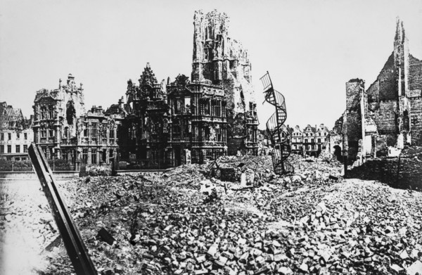 The Great war bomb damge with spiral staircase.