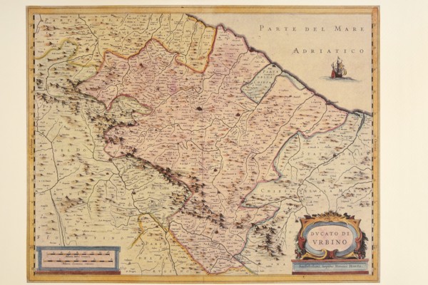 Carte géographique du 17e siècle