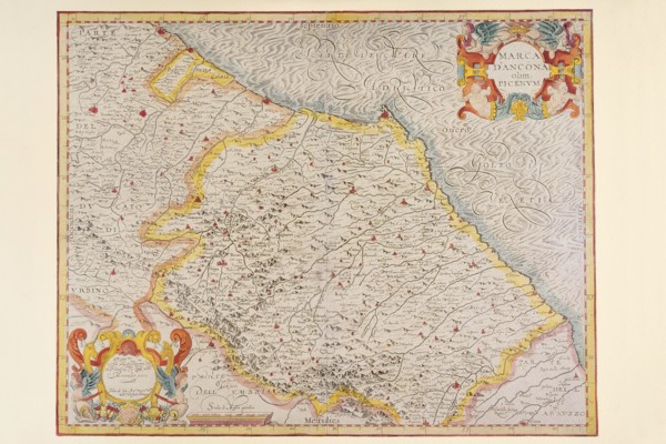 Carte géographique du 17e siècle