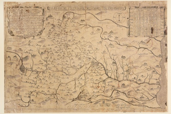 Carte géographique du 17e siècle