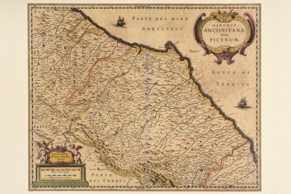 Carte géographique du 17e siècle