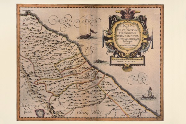 Carte géographique du 17e siècle
