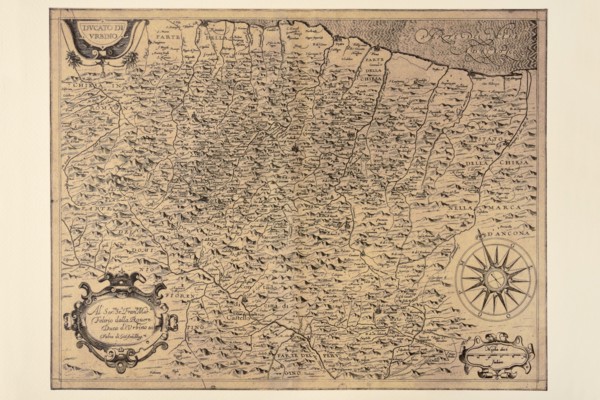 Carte géographique du 17e siècle