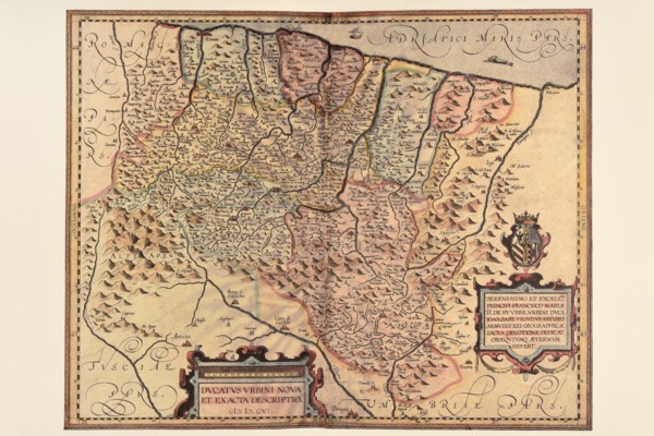 Carte géographique du 17e siècle