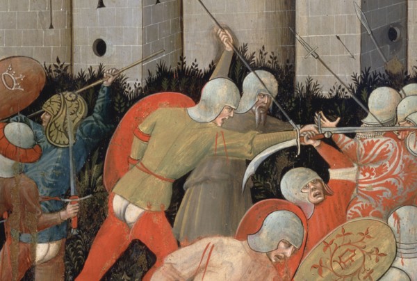 Nicola da Siena, S. Andrea and the battle between Ginesini and Fermani, around 1463