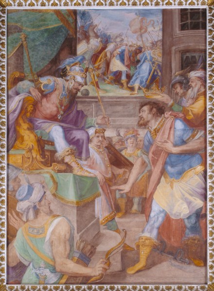 Oratorio della Carità, cycle of frescoes by Filippo Bellini
