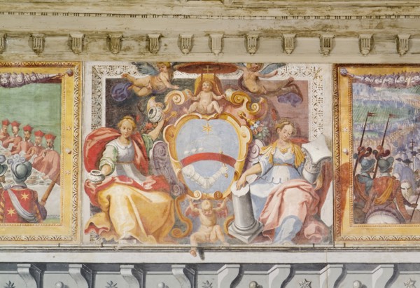 Fresco in the Palazzo Pallotta in Caldarola
