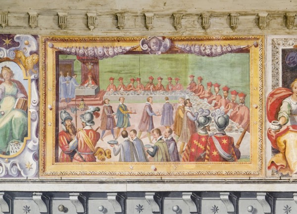 Fresco in the Palazzo Pallotta in Caldarola