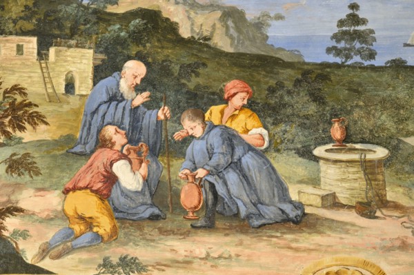 Fresco from the Monastery of San Silvestro in Montefano in Fabriano