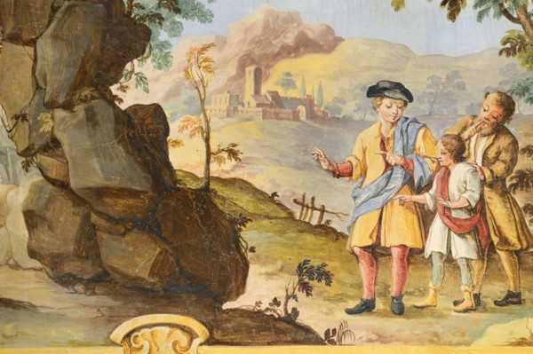Fresco from the Monastery of San Silvestro in Montefano in Fabriano