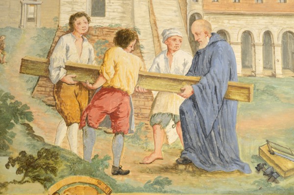 Fresco from the Monastery of San Silvestro in Montefano in Fabriano