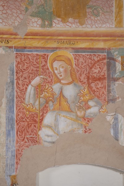 Fresco in the Chiesa Madonna della Misericordia in Monteleone di Fermo